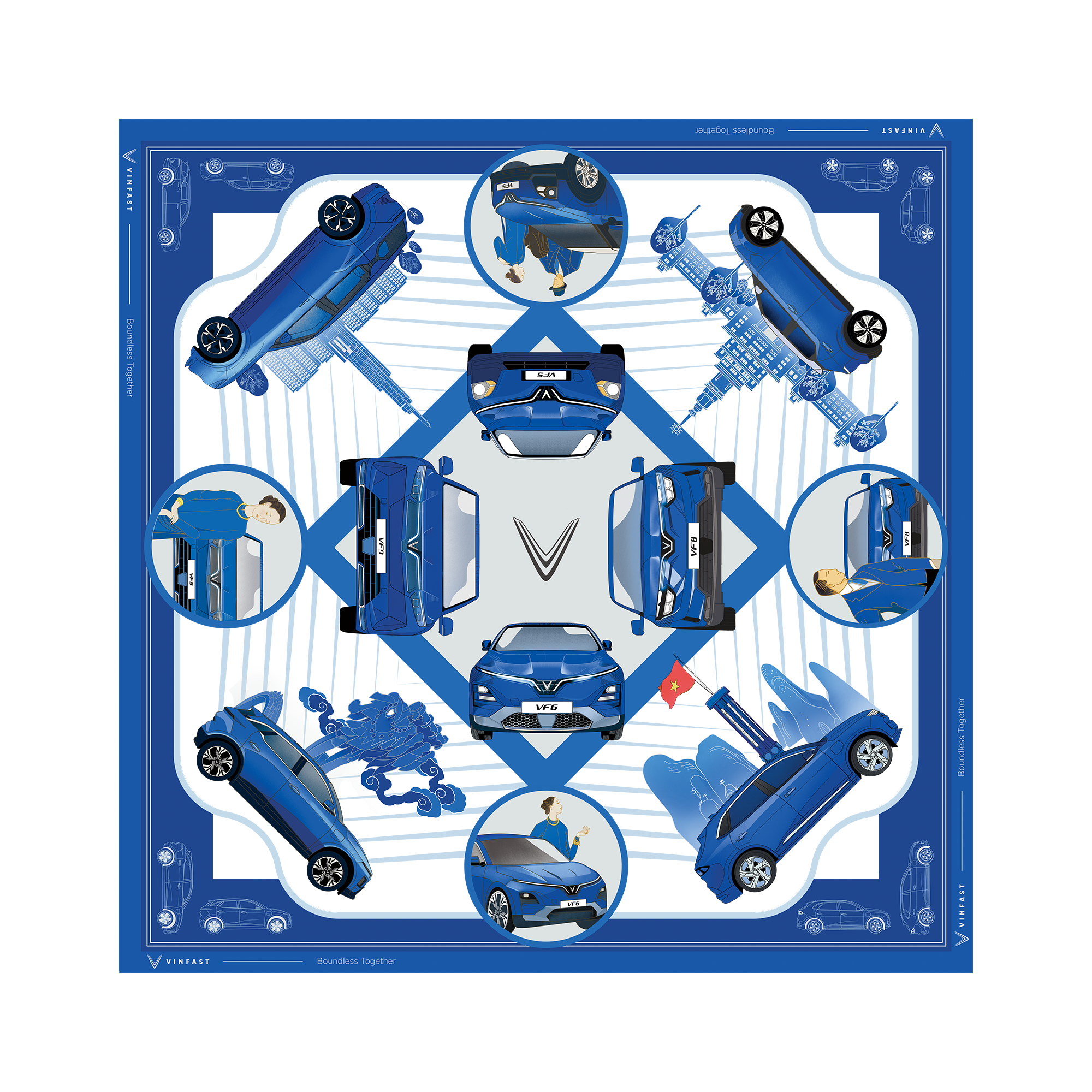 Khăn Lụa Cao Cấp VinFast